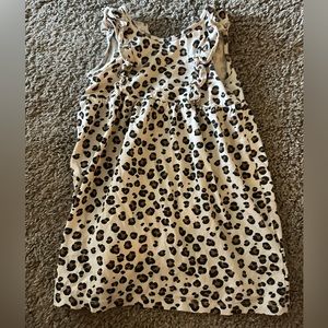 Toddler girls cheetah print dress worn once